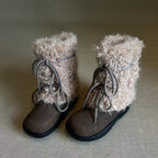 Damen Kuschelige Winterboots mit weichem Kunstfellkragen und rutschfester Sohle R&B