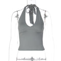 Damen Halterneck Crop-Top R&B