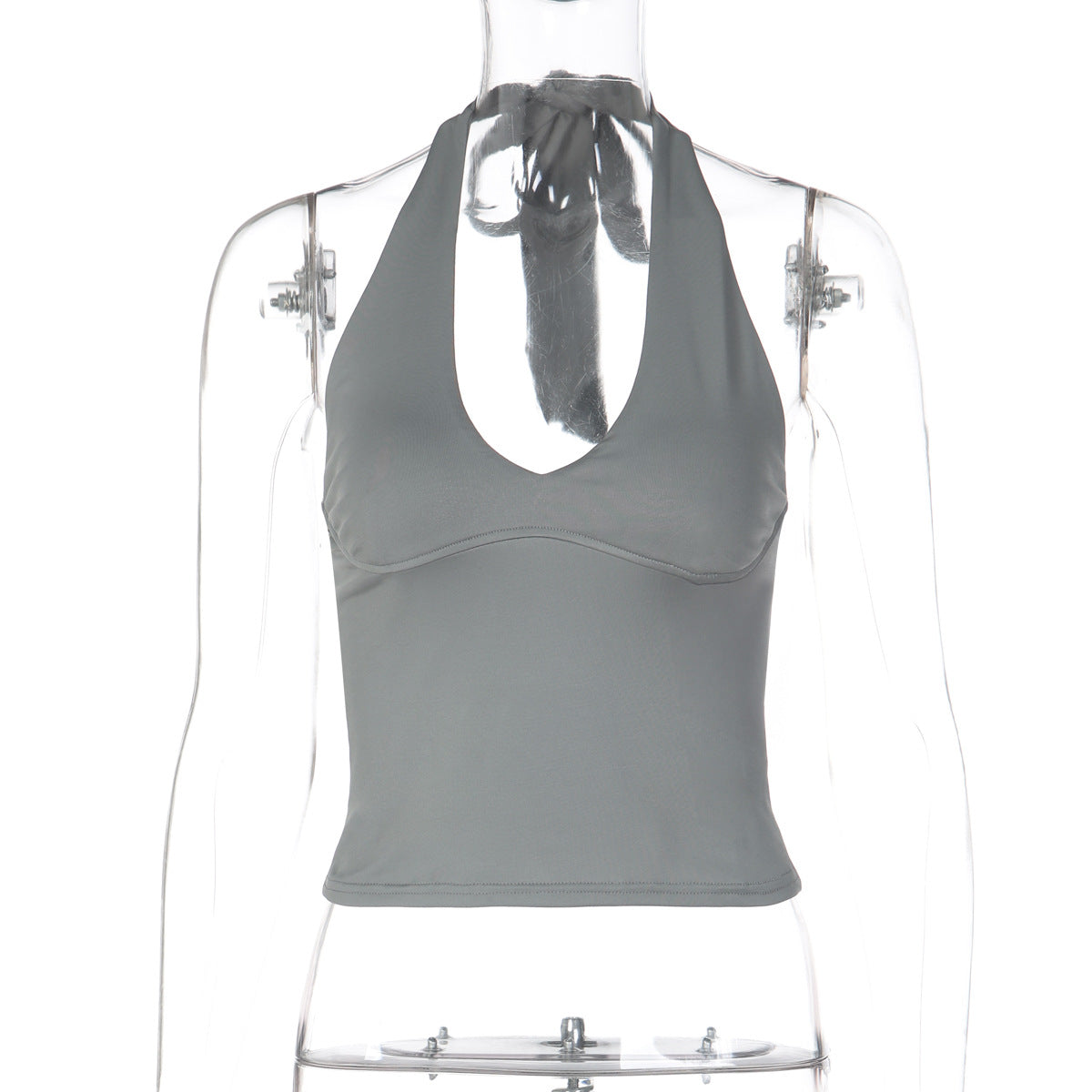 Damen Halterneck Crop-Top R&B