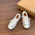 Damen atmungsaktive Mesh-Sneaker mit bequemem Korkfußbett und rutschfester Sohle R&B