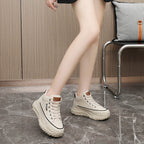 Damen Sportliche High-Top Sneakers mit rutschfester Gummisohle und hohem Tragekomfort R&B