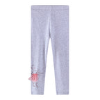 Mädchen Leggings mit niedlicher Ballett-Tüllapplikation R&B
