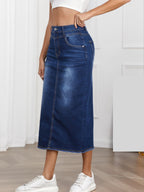 Damen Denim Maxirock R&B