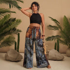 Damen Stilvolles Loungewear-Set mit lässigem Schnitt und modischem Muster