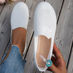 Damen komfortable Slipper mit innovativem Strickdesign R&B