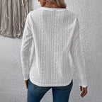 Damen Elegante und luftige Bluse mit Stickerei R&B