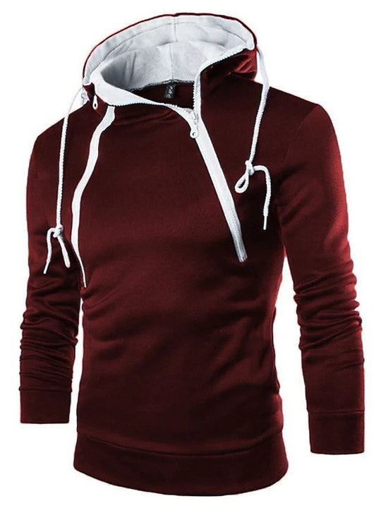 Herren moderne Kapuzenpullover mit praktischem Reißverschluss R&B