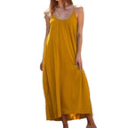 Damen Maxi-Kleid mit trägerloser Passform und luftiger Silhouette R&B