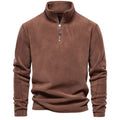 Herren Mikrofleece Pullover mit halbem Reißverschluss