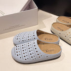 Damen Bequeme Clogs mit luftigen Aussparungen und rutschfester Sohle