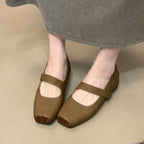 Damen Ballerinas mit elastischem Riemchen und komfortablem Fußbett R&B