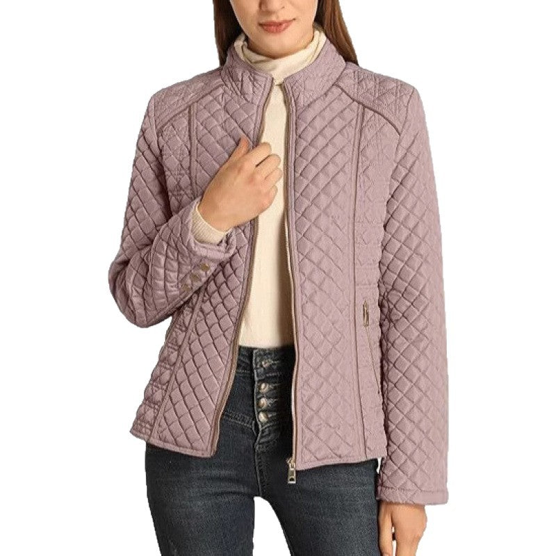 Damen gesteppte Freizeitjacke mit hohem Kragen R&B