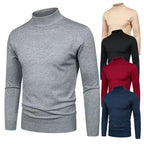 Herren Rollkragenpullover aus hochwertigem Strickmaterial mit feiner Textur R&B