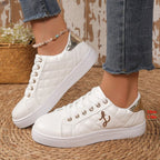 Damen Sneaker mit gesteppter Oberflächenstruktur und stilvollen Akzenten R&B