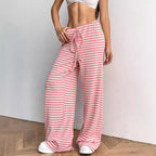Damen komfortable Relaxhose mit weitem Schnitt und verstellbarem Kordelzug R&B