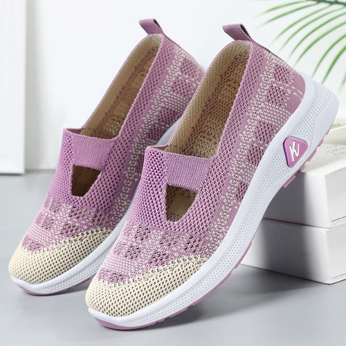 Damen Leichte Slip-On Sneakers mit flexibler Sohle und atmungsaktivem Obermaterial R&B