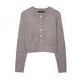 Damen Kurzstrickjacke mit Knopfdetails R&B