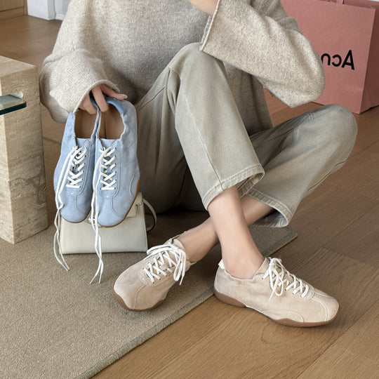 Damen Bequeme Sneakers aus hochwertigem Wildleder mit atmungsaktiver Innensohle R&B