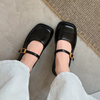 Damen Ballerinas mit elegantem Schnallen-Detail und hochwertiger Verarbeitung