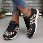 Damen Sportliche Sneaker mit animalistischem Muster und dämpfender Sohle R&B