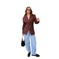 Damen elegante Blazerjacke mit doppelt geknöpften Details R&B