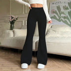 Damen Hohe Taille Flared Pants R&B