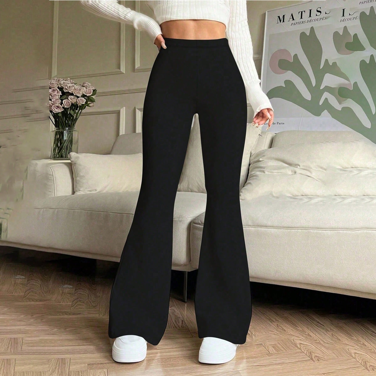 Damen Hohe Taille Flared Pants R&B