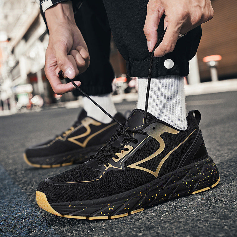Herren Hochleistungs-Laufschuhe mit atmungsaktivem Mesh-Obermaterial und Stoßdämpfungstechnologie R&B
