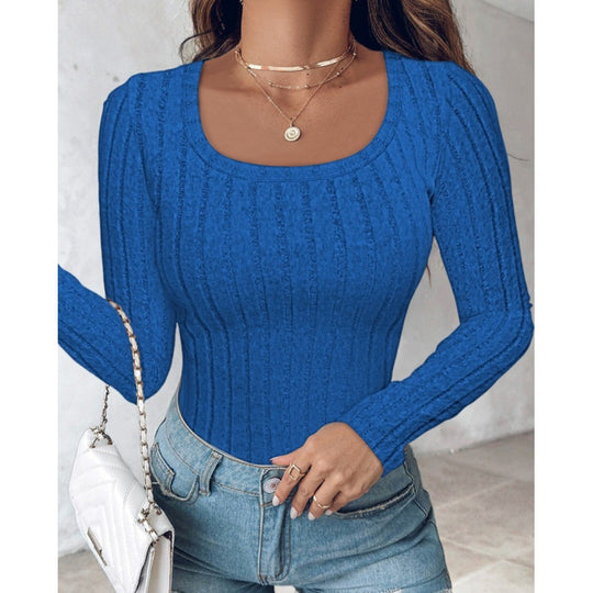 Damen Langarmshirt mit strukturiertem Design R&B