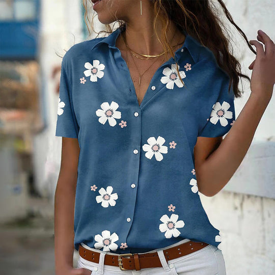 Damen Bluse mit floralem Design R&B