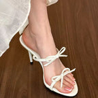 Damen Elegante Slingback-Sandalen mit modischem Schleifen-Detail R&B