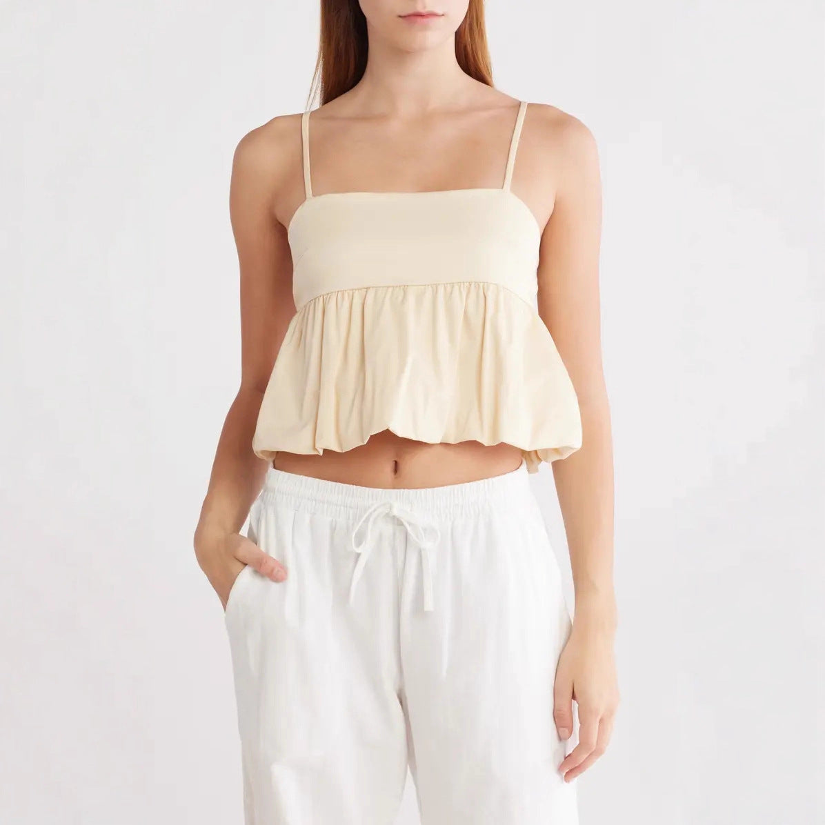 Damen leichte Baumwollbluse mit fließendem Schnitt R&B
