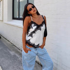 Damen Verspieltes Sommerkleid mit Spitzenakzenten R&B