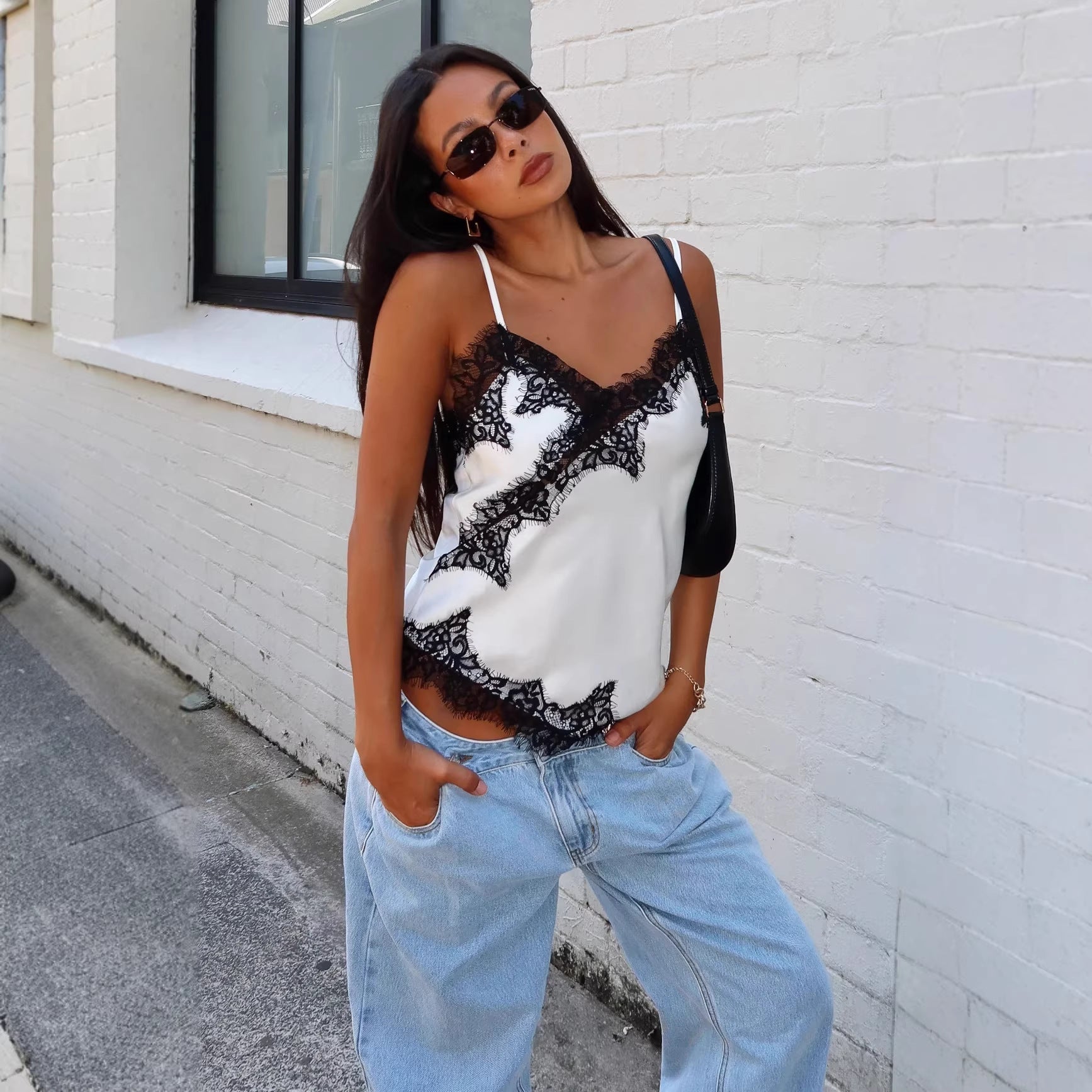 Damen Verspieltes Sommerkleid mit Spitzenakzenten R&B