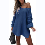 Damen Oversized Strickkleid R&B