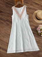 Damen luftiges Sommerkleid mit raffinierten Spitzenakzenten R&B
