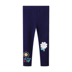 Mädchen Leggings mit verspielter Blumenapplikation R&B