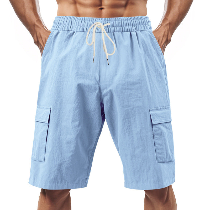 Herren Cargo-Shorts mit praktischen Seitentaschen und verstellbarem Kordelzug R&B