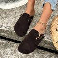 Damen Komfortable Clogs mit Schickem Riemen R&B