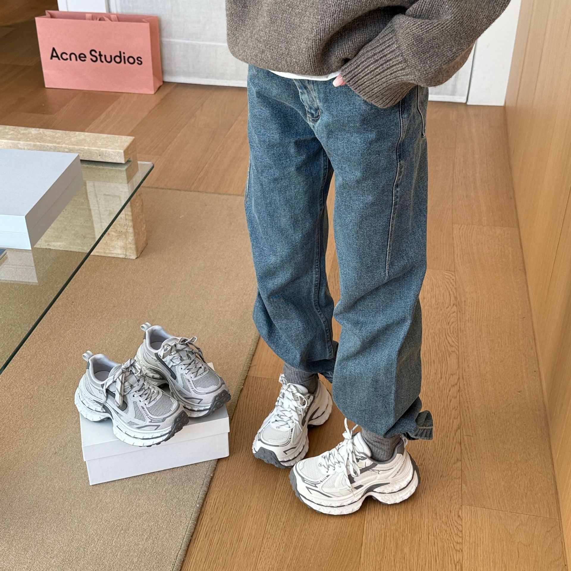 Damen Sportliche Sneaker mit dämpfender Sohle und atmungsaktivem Obermaterial