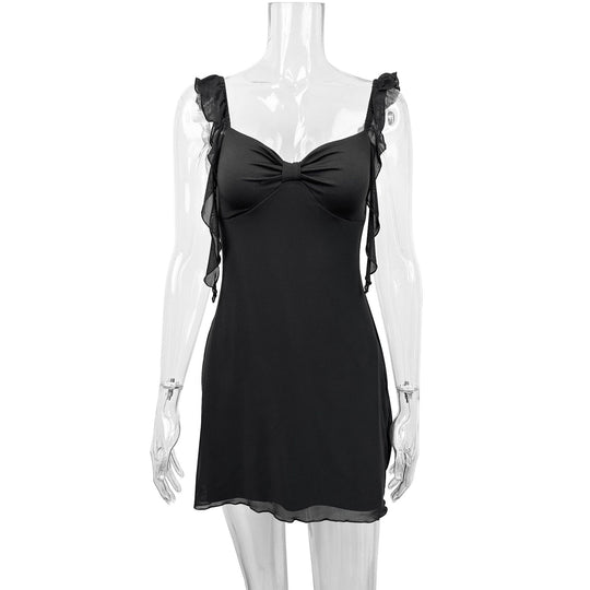 Damen Elegantes trägerloses Minikleid mit raffiniertem Schleifendetail R&B