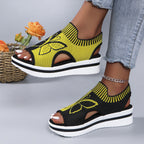 Damen Schnürsandalen mit dekorativem Schmetterlingsdesign und rutschfester Sohle R&B