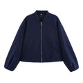 Damen lässige Steppjacke mit modernem Reißverschluss und praktischen Taschen R&B