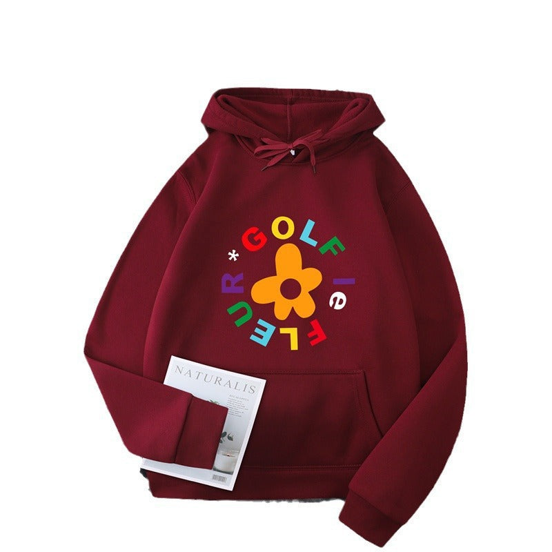 Damen Kapuzenpullover mit kreativem Blumen-Grafikdesign und bequemer Passform
