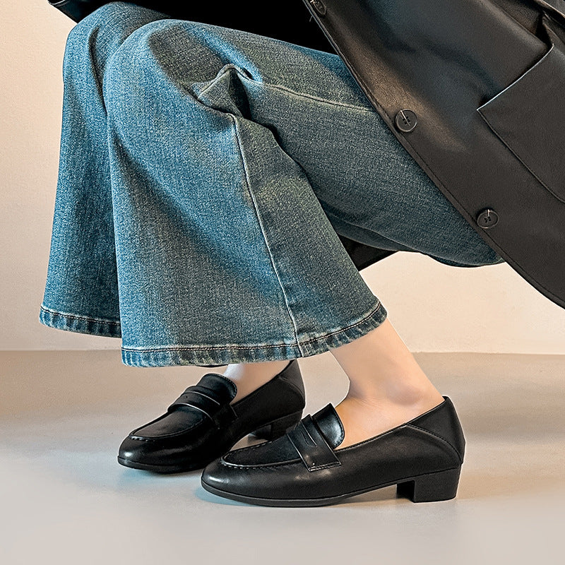 Damen Elegante Ledermokassins R&B