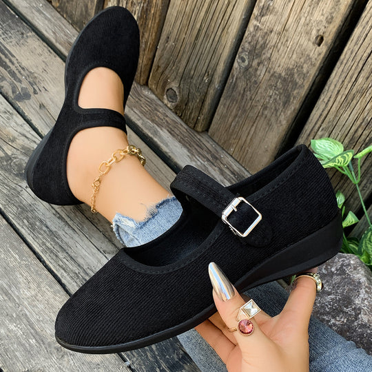 Damen Mules mit verstellbarem Riemen und komfortablem Fußbett R&B