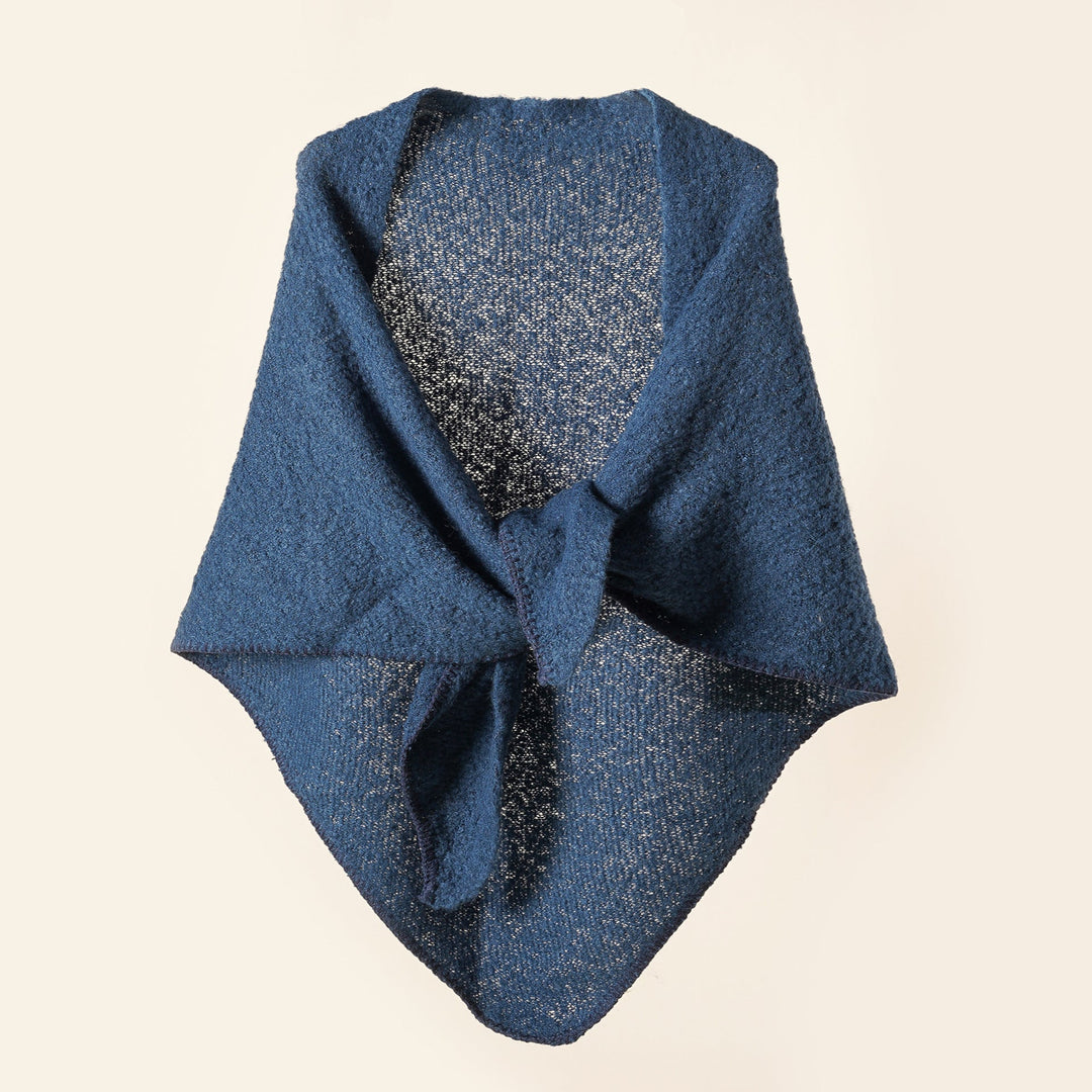 Damen Kuscheliger Wickelponcho mit Modernen Fransen und Elegantem Design R&B