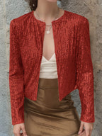 Damen Paillettenjacke Im Modernen Schnitt R&B