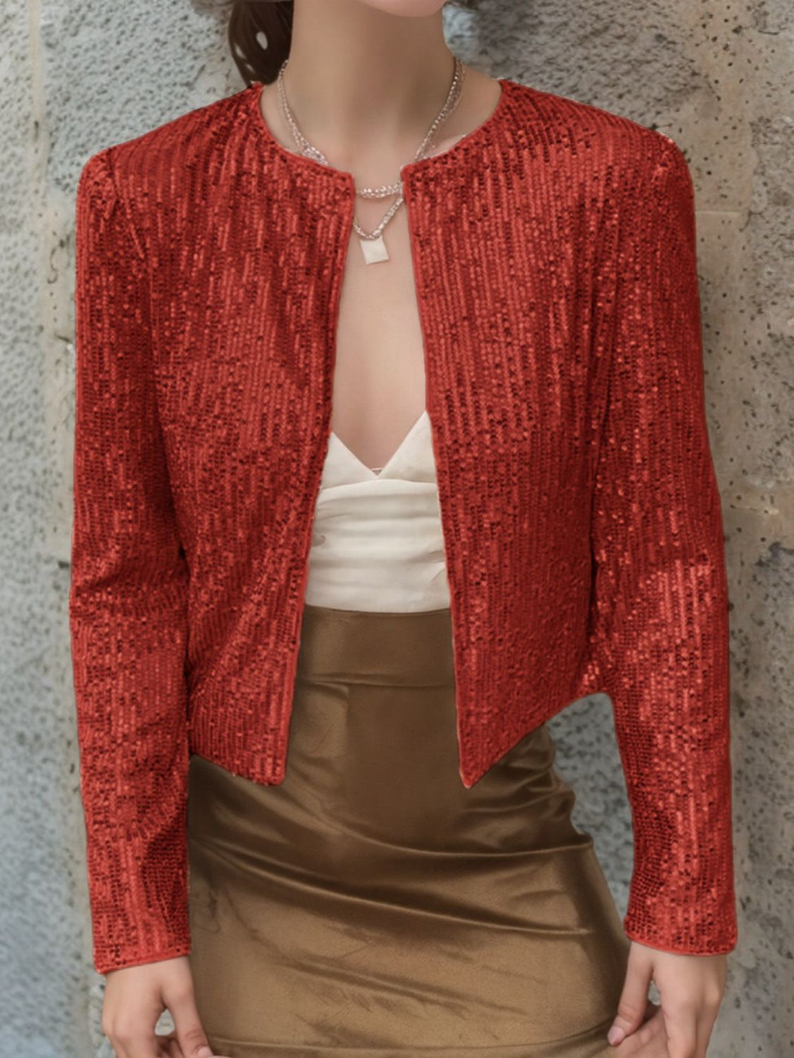 Damen Paillettenjacke Im Modernen Schnitt R&B