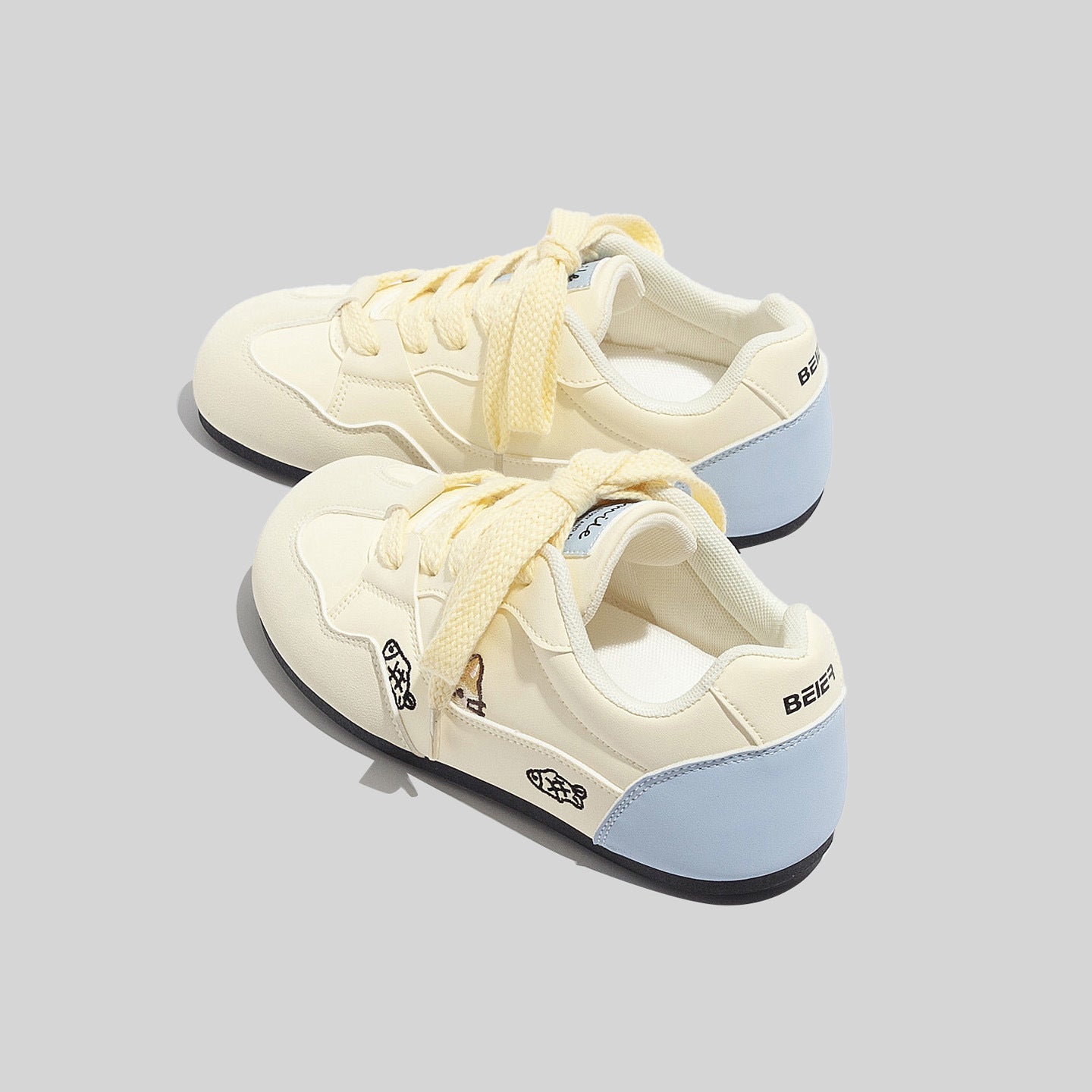 Damen Sportliche Sneakers mit verspielten Tierapplikationen und komfortabler Dämpfung
